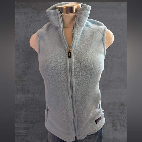 Patagonia Jackets & Blazers - Patagonia Synchilla Light Blue Fleece Zip Up Vest